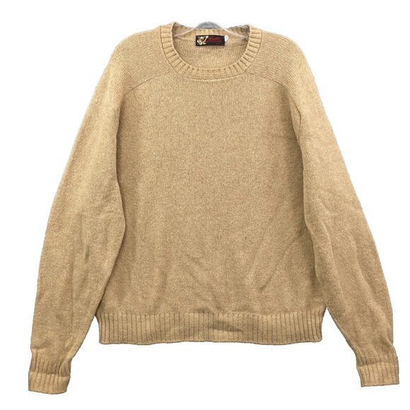 VTG Jersild Wool Sweater Men's XL Beige Preppy Y2K Academia 90s Classic Made USA